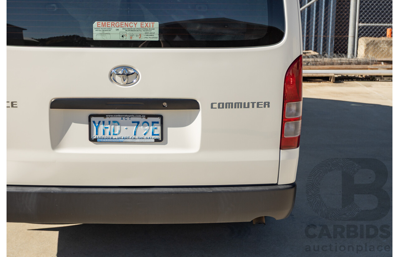 6/2010 Toyota Hiace Commuter KDH223R MY07 Upgrade Bus French Vanilla White Turbo Diesel 3.0L