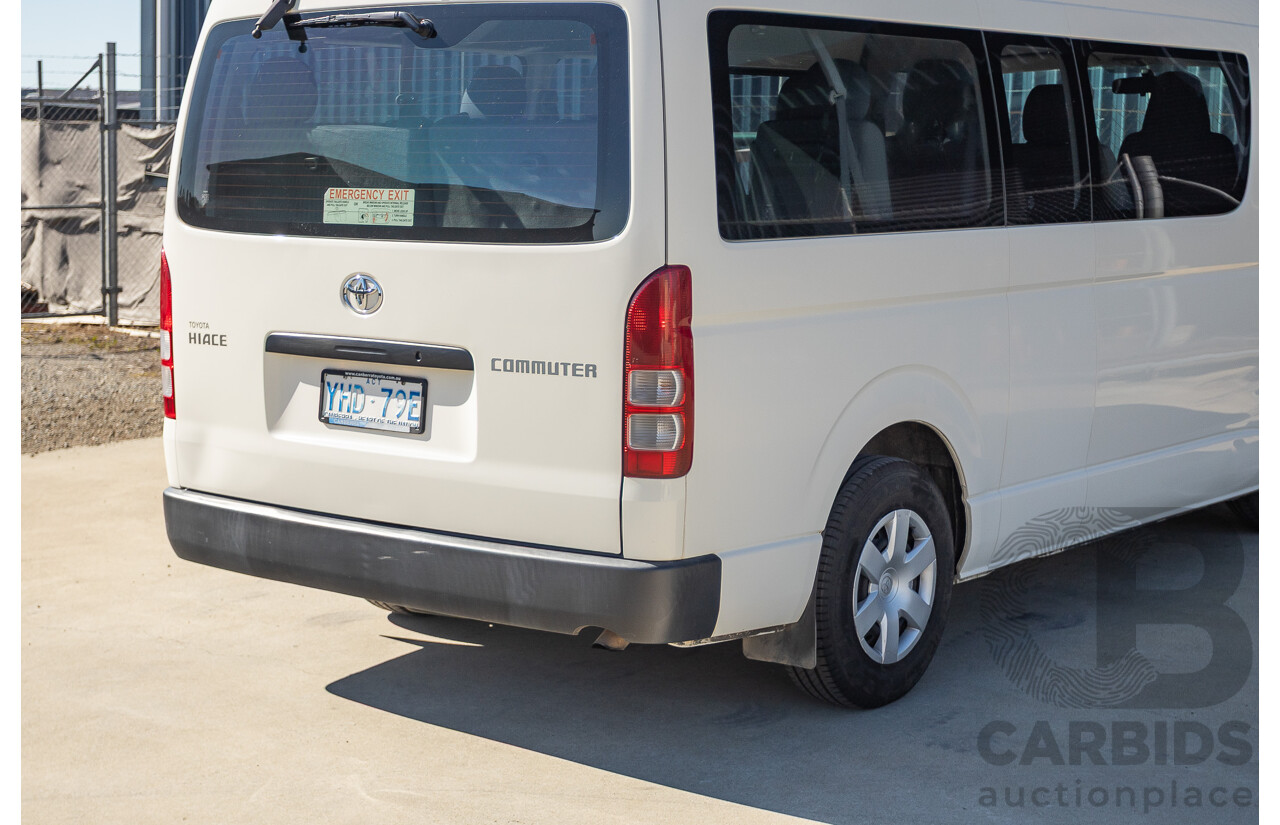 6/2010 Toyota Hiace Commuter KDH223R MY07 Upgrade Bus French Vanilla White Turbo Diesel 3.0L