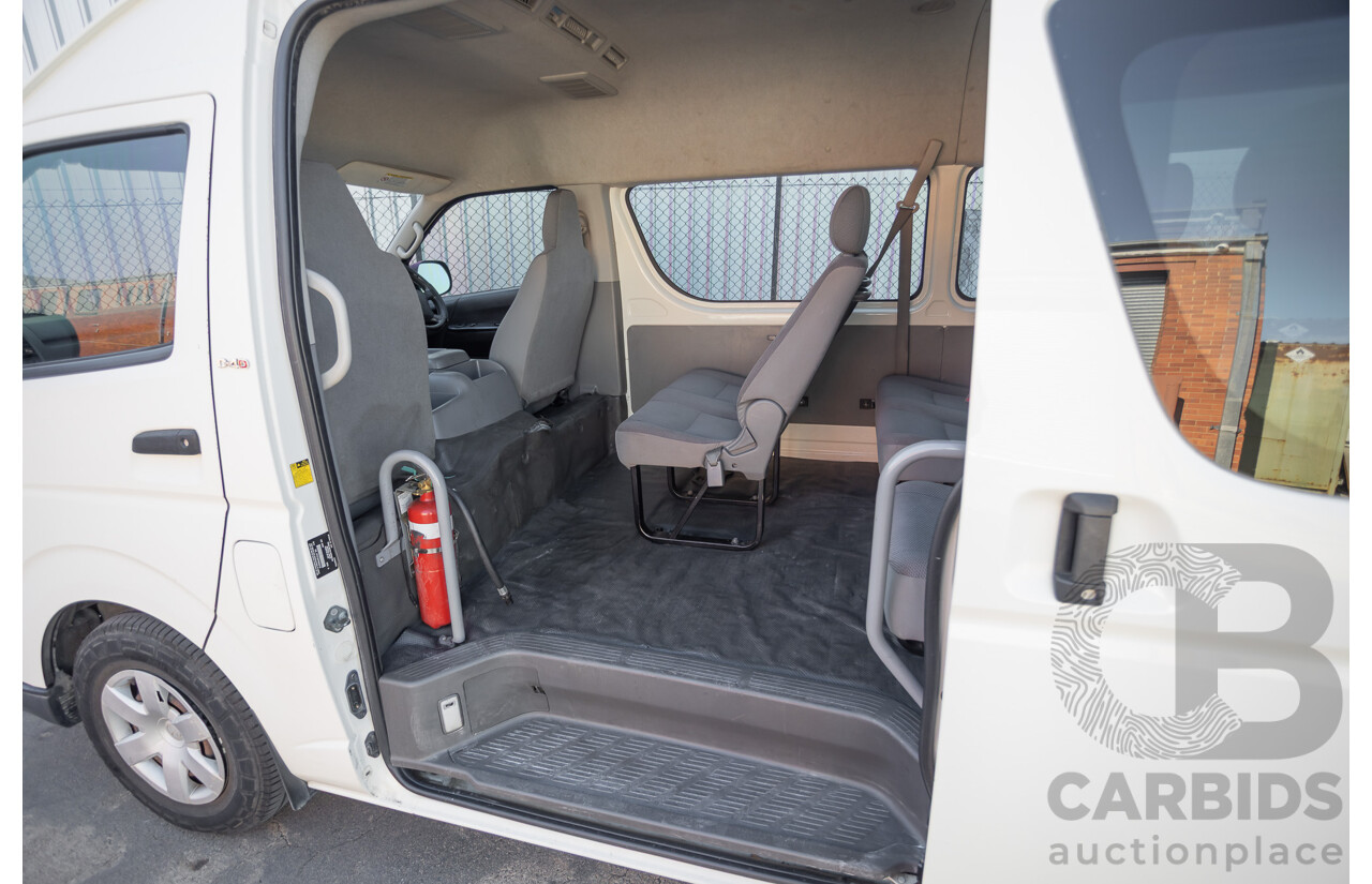 6/2010 Toyota Hiace Commuter KDH223R MY07 Upgrade Bus French Vanilla White Turbo Diesel 3.0L