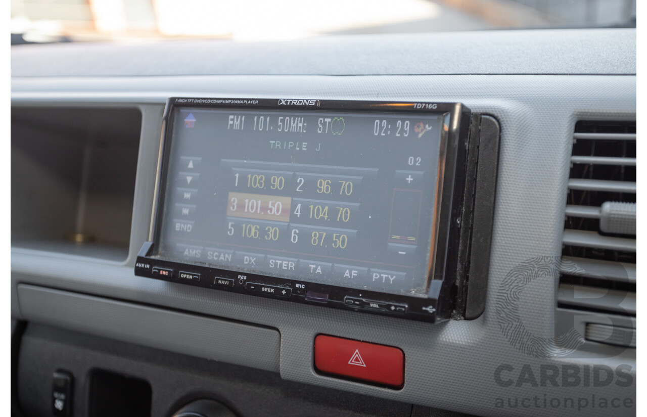 6/2010 Toyota Hiace Commuter KDH223R MY07 Upgrade Bus French Vanilla White Turbo Diesel 3.0L