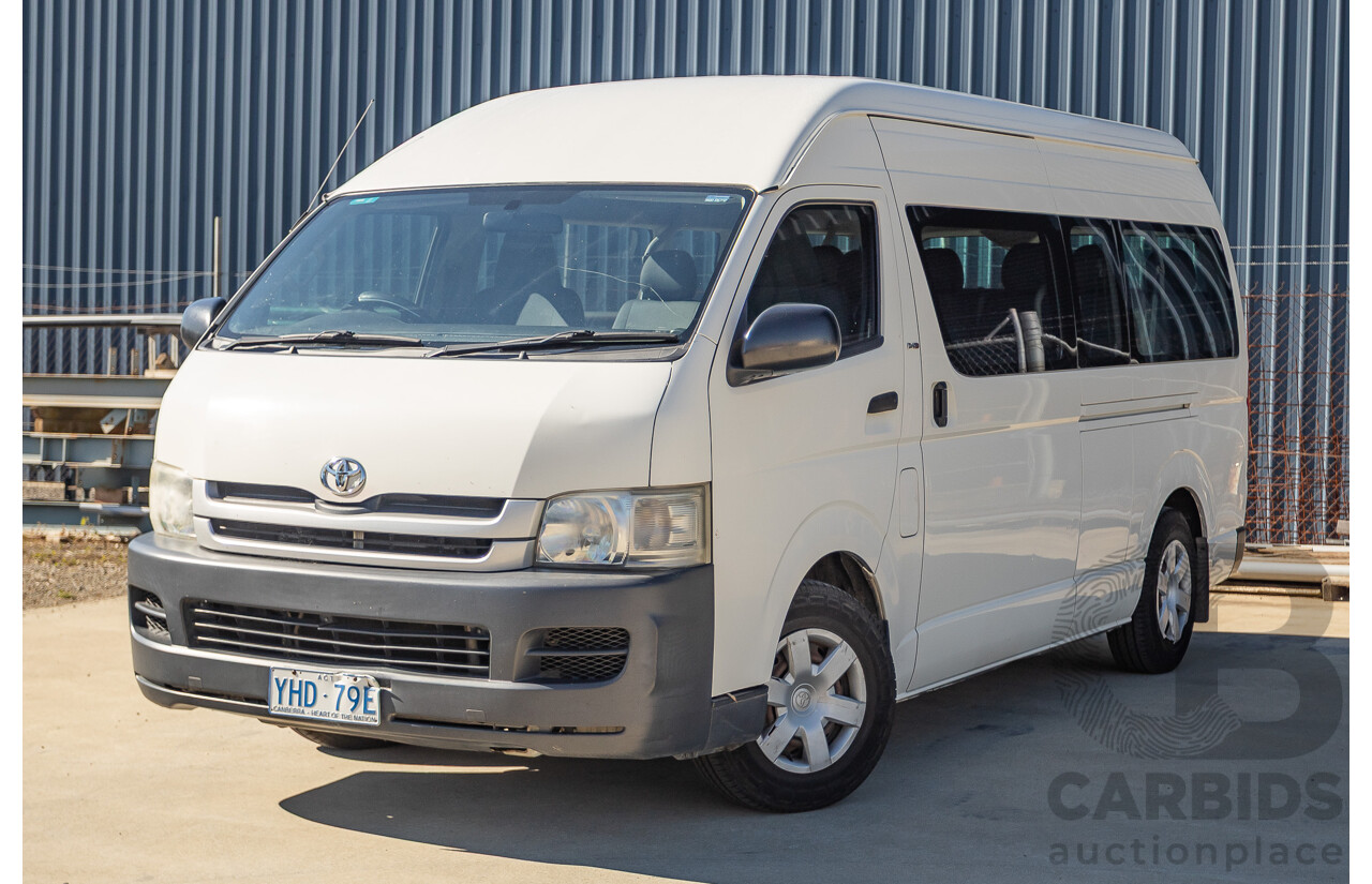 6/2010 Toyota Hiace Commuter KDH223R MY07 Upgrade Bus French Vanilla White Turbo Diesel 3.0L