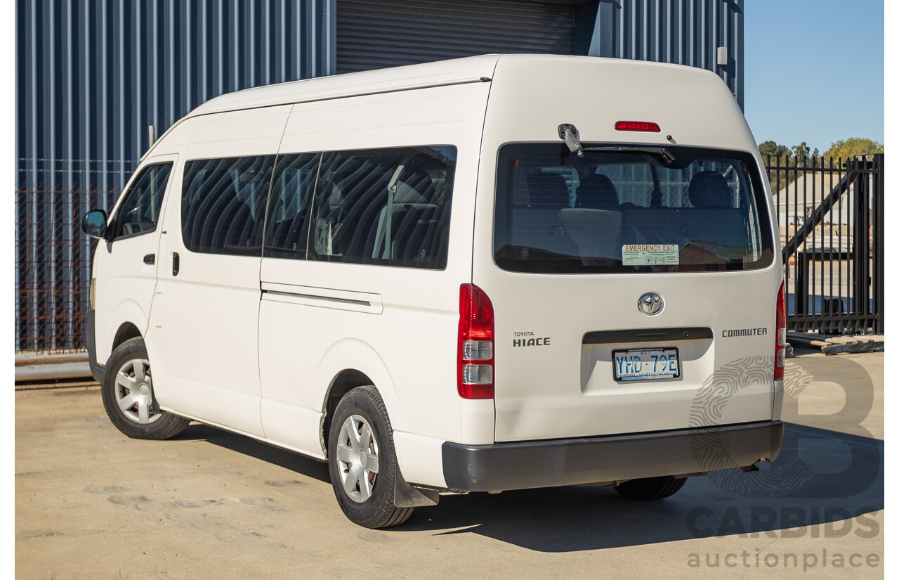 6/2010 Toyota Hiace Commuter KDH223R MY07 Upgrade Bus French Vanilla White Turbo Diesel 3.0L