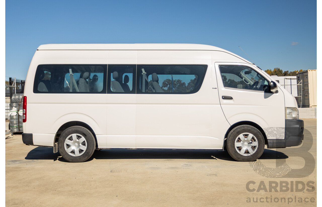 6/2010 Toyota Hiace Commuter KDH223R MY07 Upgrade Bus French Vanilla White Turbo Diesel 3.0L