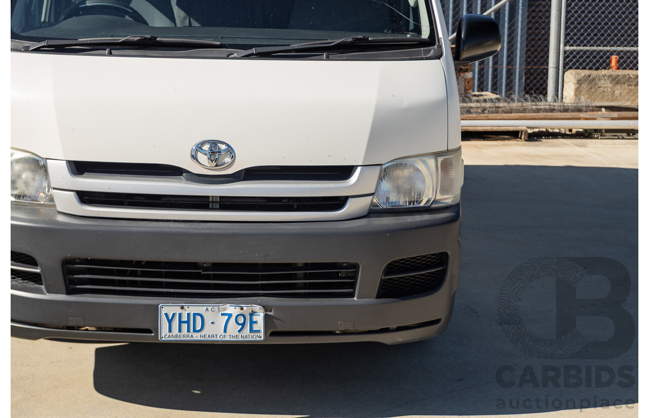6/2010 Toyota Hiace Commuter KDH223R MY07 Upgrade Bus French Vanilla White Turbo Diesel 3.0L