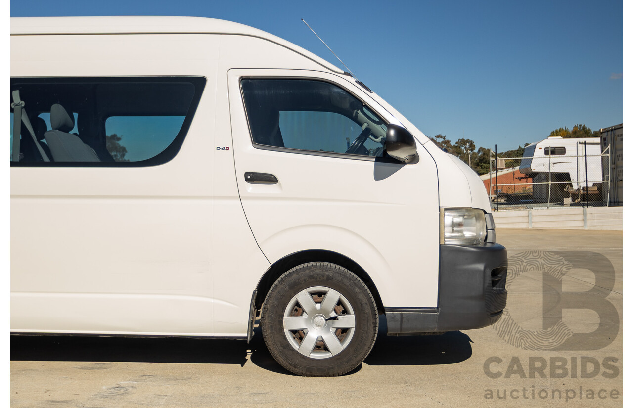 6/2010 Toyota Hiace Commuter KDH223R MY07 Upgrade Bus French Vanilla White Turbo Diesel 3.0L