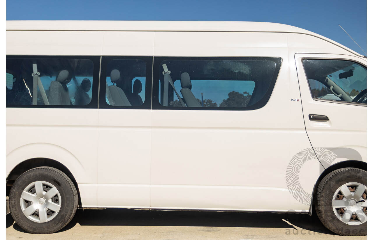 6/2010 Toyota Hiace Commuter KDH223R MY07 Upgrade Bus French Vanilla White Turbo Diesel 3.0L
