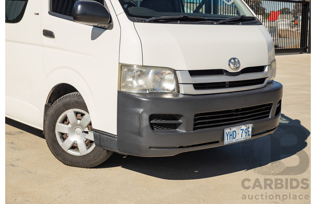 6/2010 Toyota Hiace Commuter KDH223R MY07 Upgrade Bus French Vanilla White Turbo Diesel 3.0L