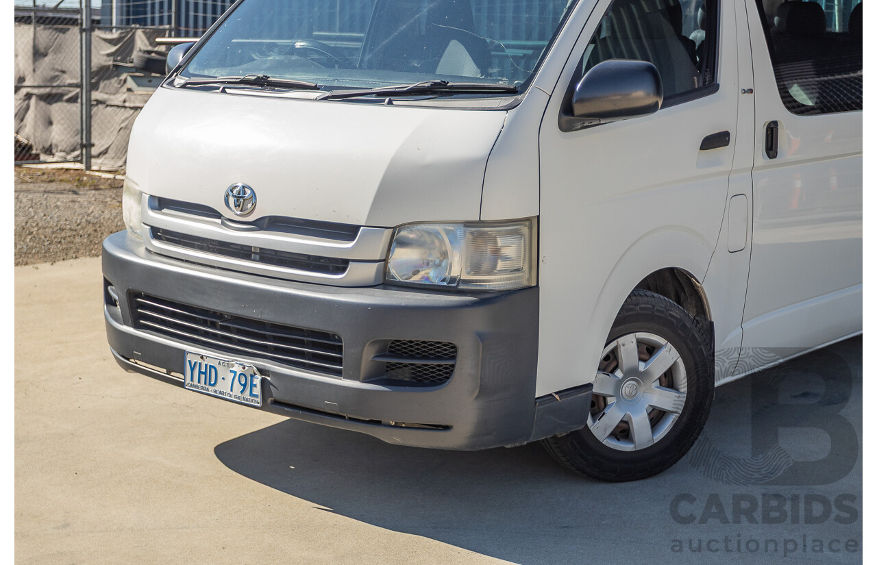 6/2010 Toyota Hiace Commuter KDH223R MY07 Upgrade Bus French Vanilla White Turbo Diesel 3.0L