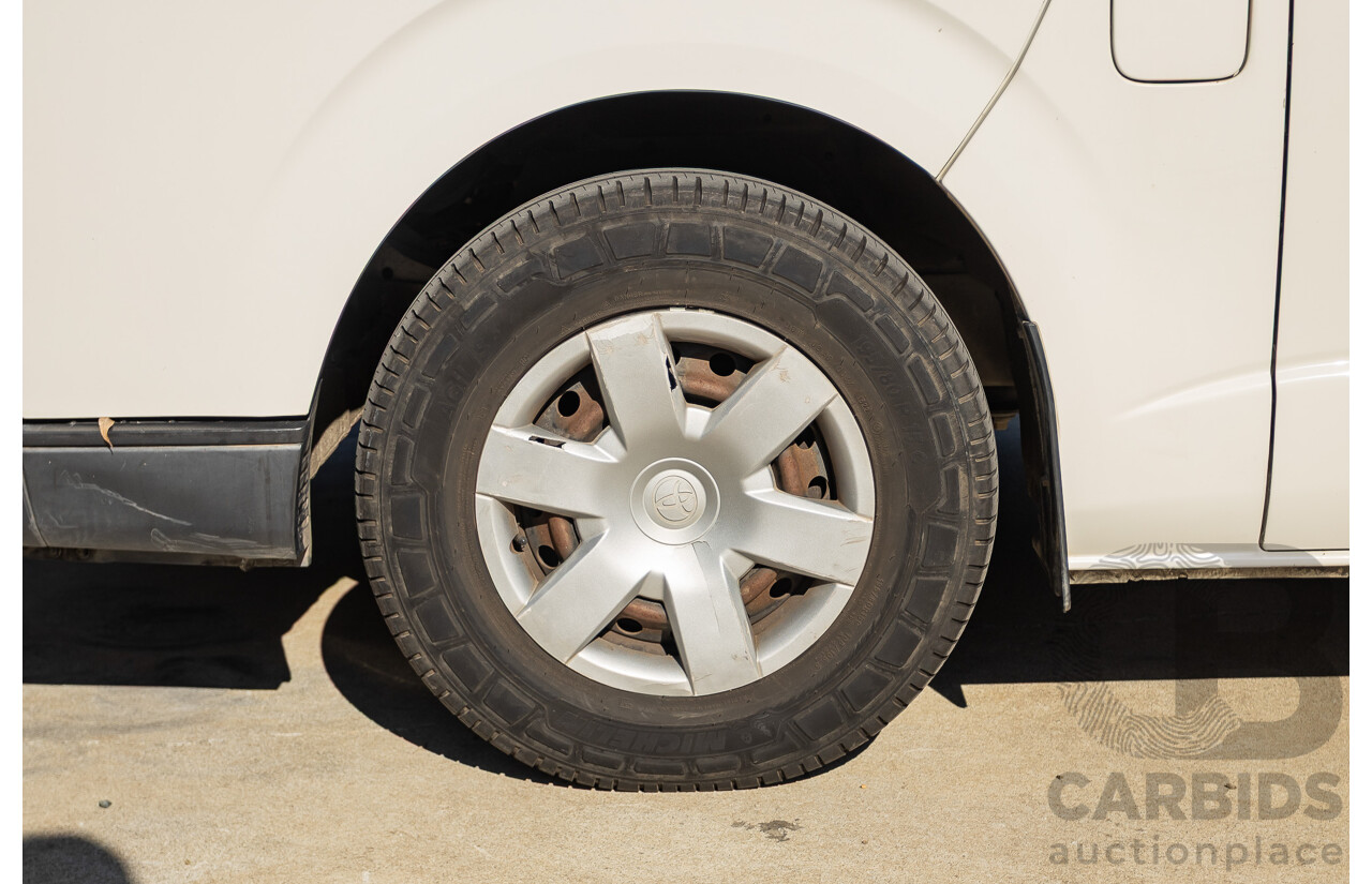 6/2010 Toyota Hiace Commuter KDH223R MY07 Upgrade Bus French Vanilla White Turbo Diesel 3.0L