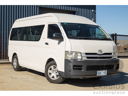 6/2010 Toyota Hiace Commuter KDH223R MY07 Upgrade Bus French Vanilla White Turbo Diesel 3.0L