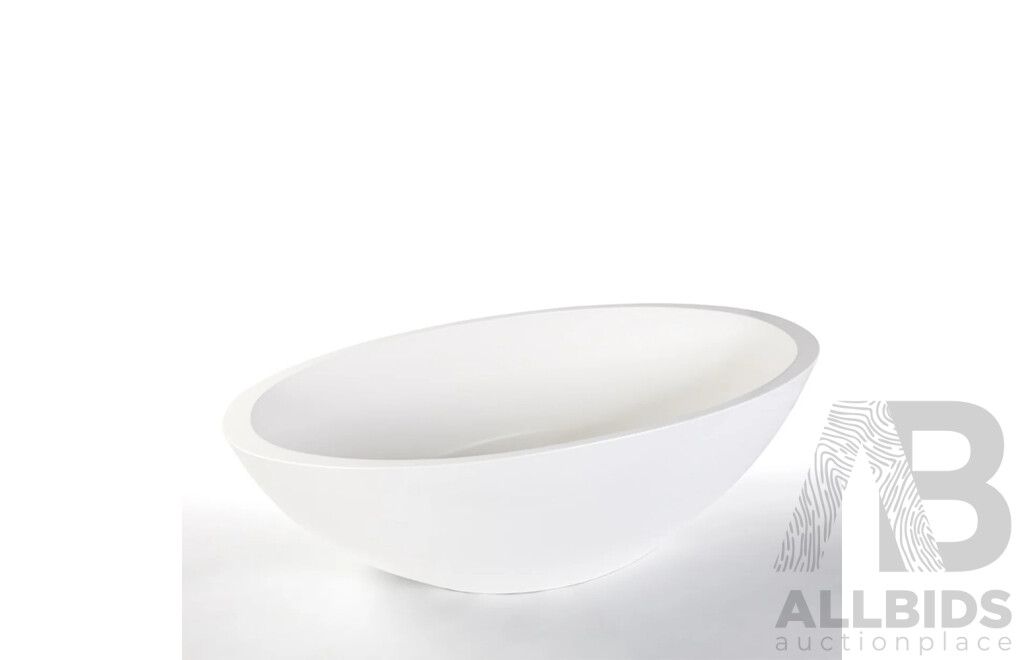 Mojo Oval Freestanding Bath by Marblo - 1500Lx750D X 590H Mm - ORP $4,499