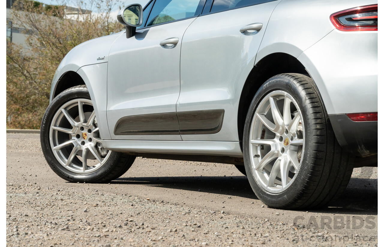 6/2014 Porsche Macan S Diesel (AWD) 4d Wagon Rhodium Silver Metallic Turbo Diesel V6 3.0L