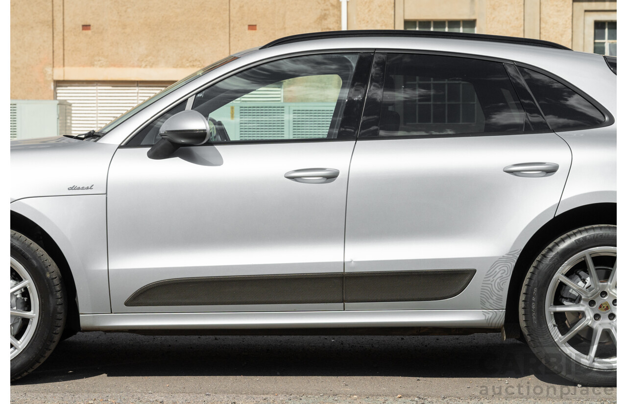 6/2014 Porsche Macan S Diesel (AWD) 4d Wagon Rhodium Silver Metallic Turbo Diesel V6 3.0L