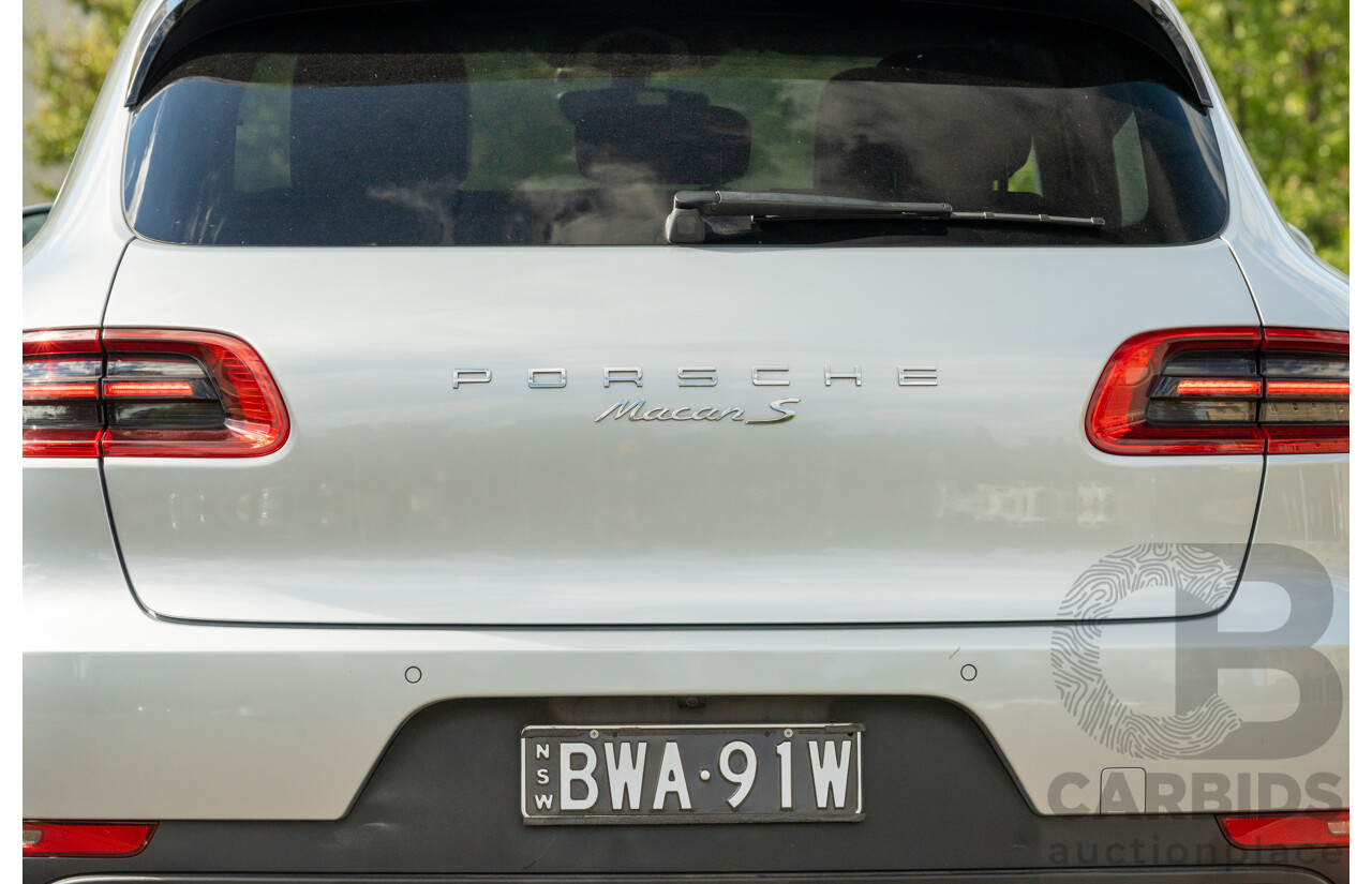 6/2014 Porsche Macan S Diesel (AWD) 4d Wagon Rhodium Silver Metallic Turbo Diesel V6 3.0L