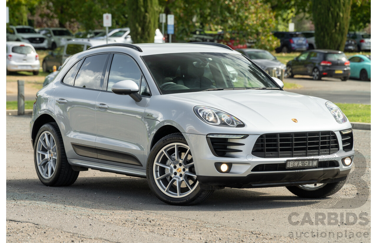 6/2014 Porsche Macan S Diesel (AWD) 4d Wagon Rhodium Silver Metallic Turbo Diesel V6 3.0L