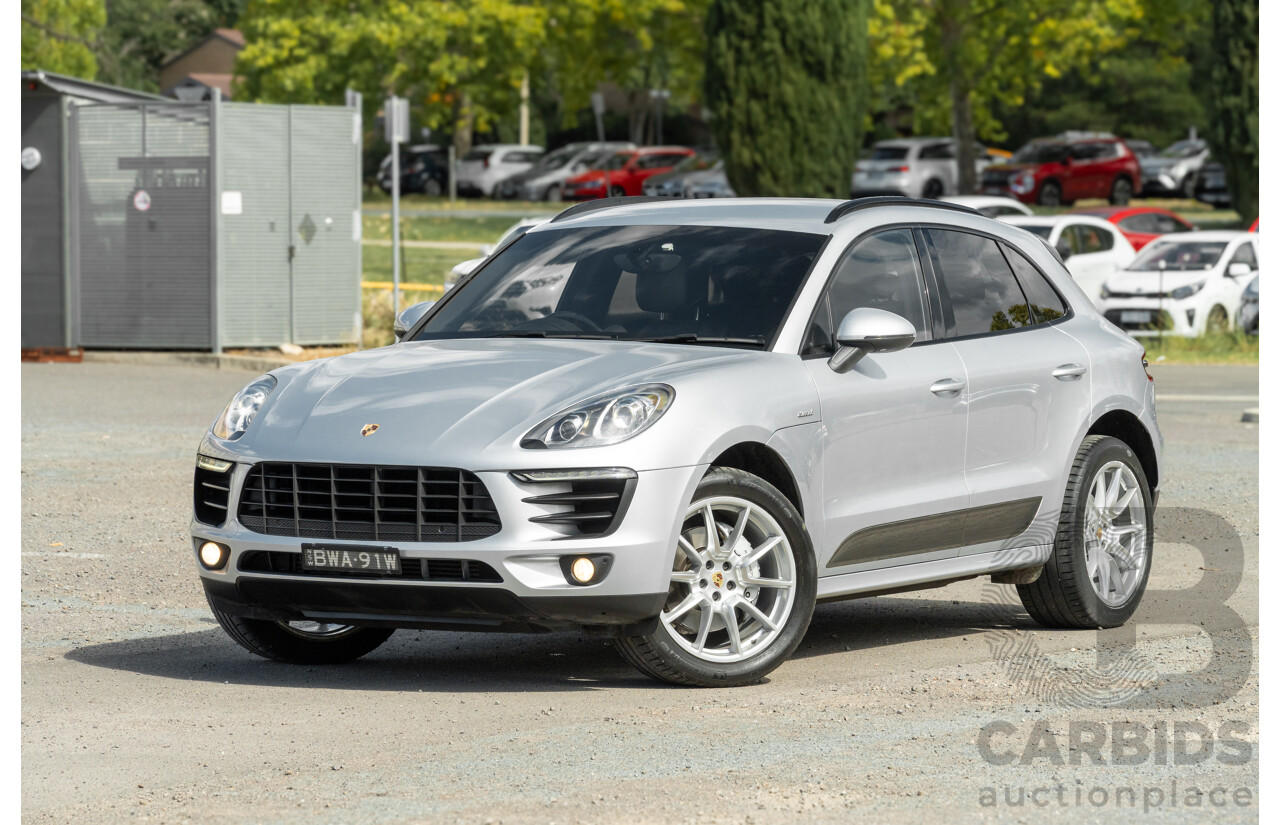 6/2014 Porsche Macan S Diesel (AWD) 4d Wagon Rhodium Silver Metallic Turbo Diesel V6 3.0L