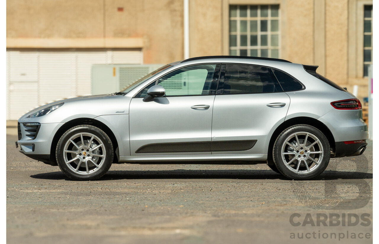 6/2014 Porsche Macan S Diesel (AWD) 4d Wagon Rhodium Silver Metallic Turbo Diesel V6 3.0L