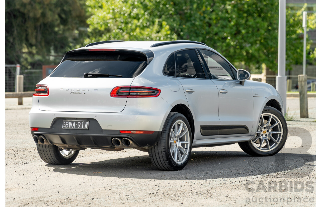 6/2014 Porsche Macan S Diesel (AWD) 4d Wagon Rhodium Silver Metallic Turbo Diesel V6 3.0L