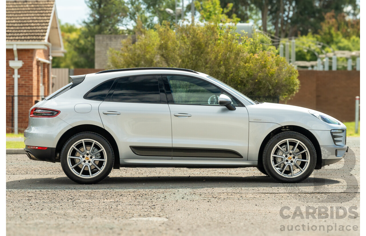 6/2014 Porsche Macan S Diesel (AWD) 4d Wagon Rhodium Silver Metallic Turbo Diesel V6 3.0L