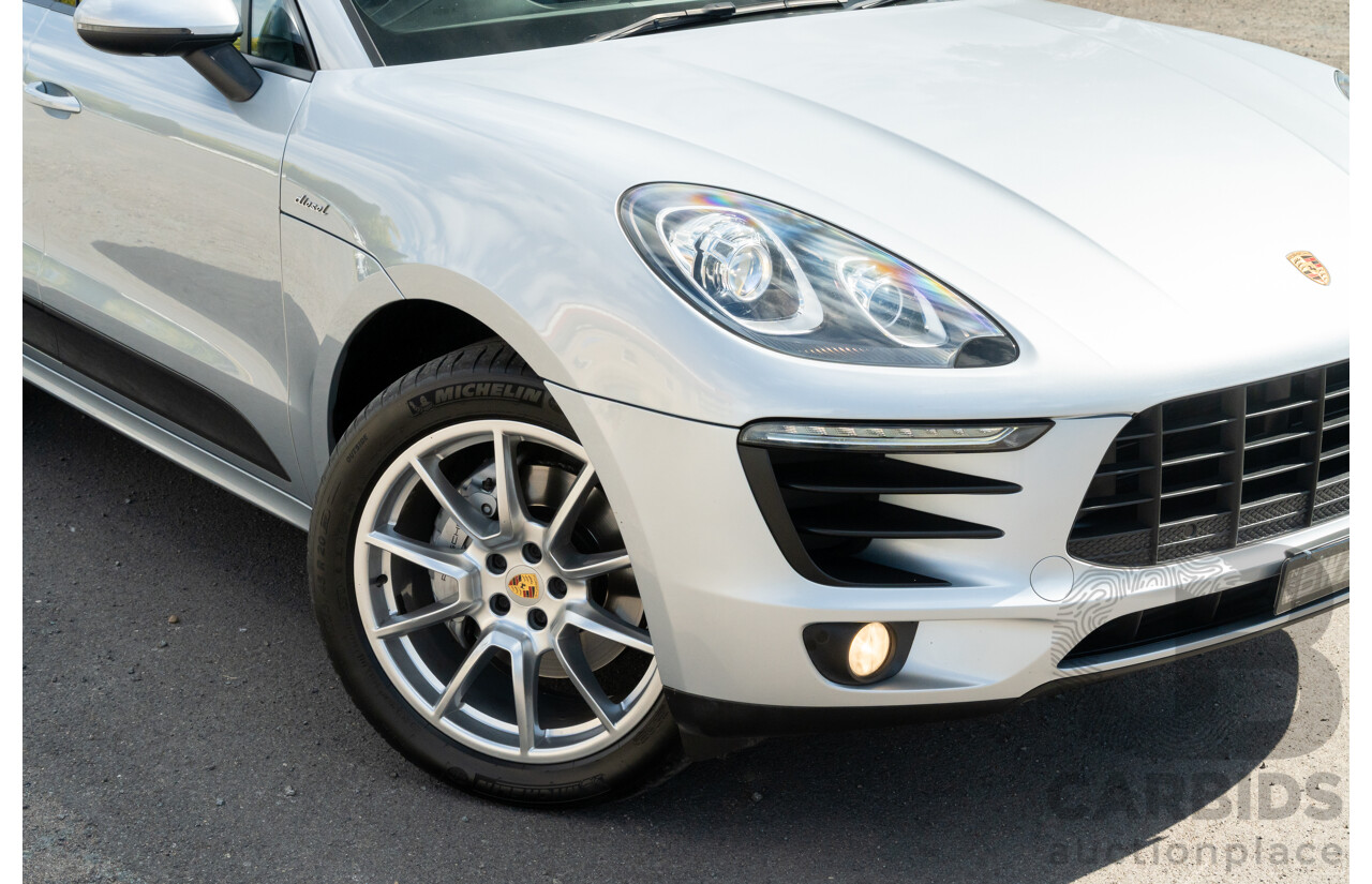 6/2014 Porsche Macan S Diesel (AWD) 4d Wagon Rhodium Silver Metallic Turbo Diesel V6 3.0L