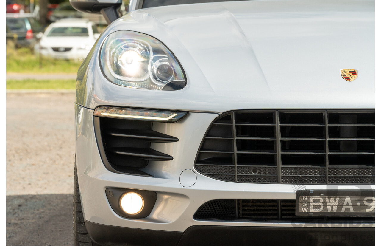 6/2014 Porsche Macan S Diesel (AWD) 4d Wagon Rhodium Silver Metallic Turbo Diesel V6 3.0L