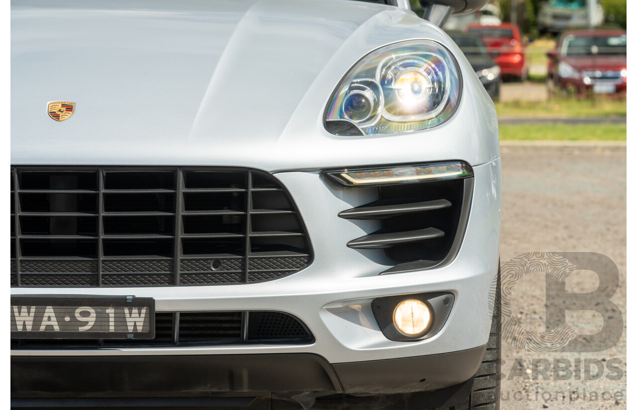 6/2014 Porsche Macan S Diesel (AWD) 4d Wagon Rhodium Silver Metallic Turbo Diesel V6 3.0L