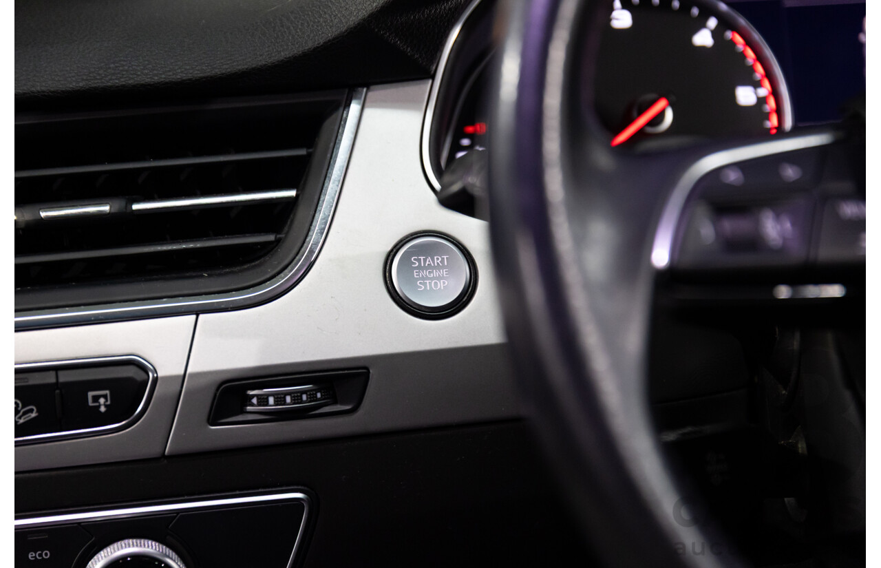 08/2017 Audi Q7 3.0 TDI Quattro (160kW AWD) 4M MY17 4d Wagon Orca Black Metallic Turbo Diesel V6 3.0L