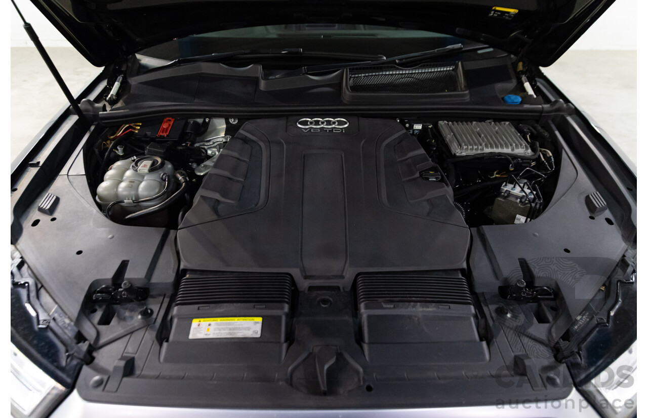 08/2017 Audi Q7 3.0 TDI Quattro (160kW AWD) 4M MY17 4d Wagon Orca Black Metallic Turbo Diesel V6 3.0L