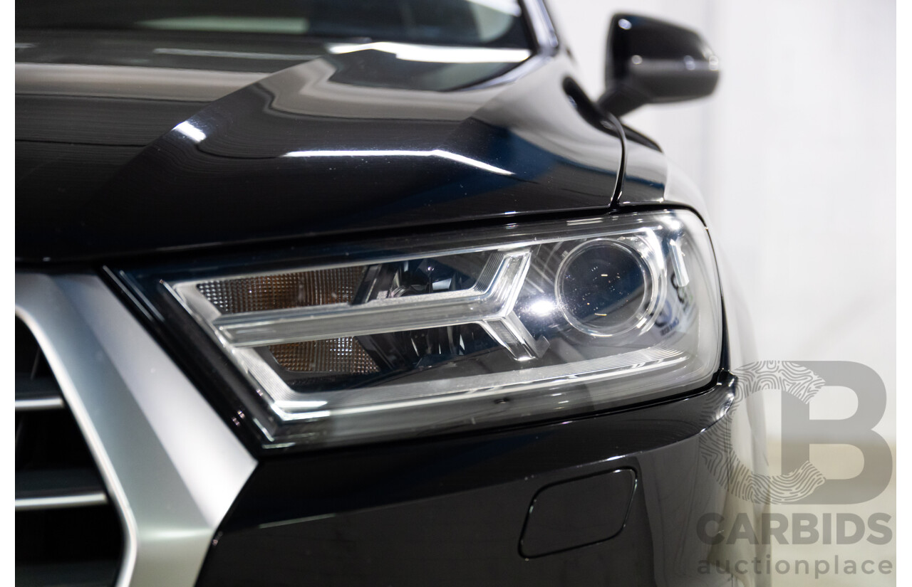 08/2017 Audi Q7 3.0 TDI Quattro (160kW AWD) 4M MY17 4d Wagon Orca Black Metallic Turbo Diesel V6 3.0L