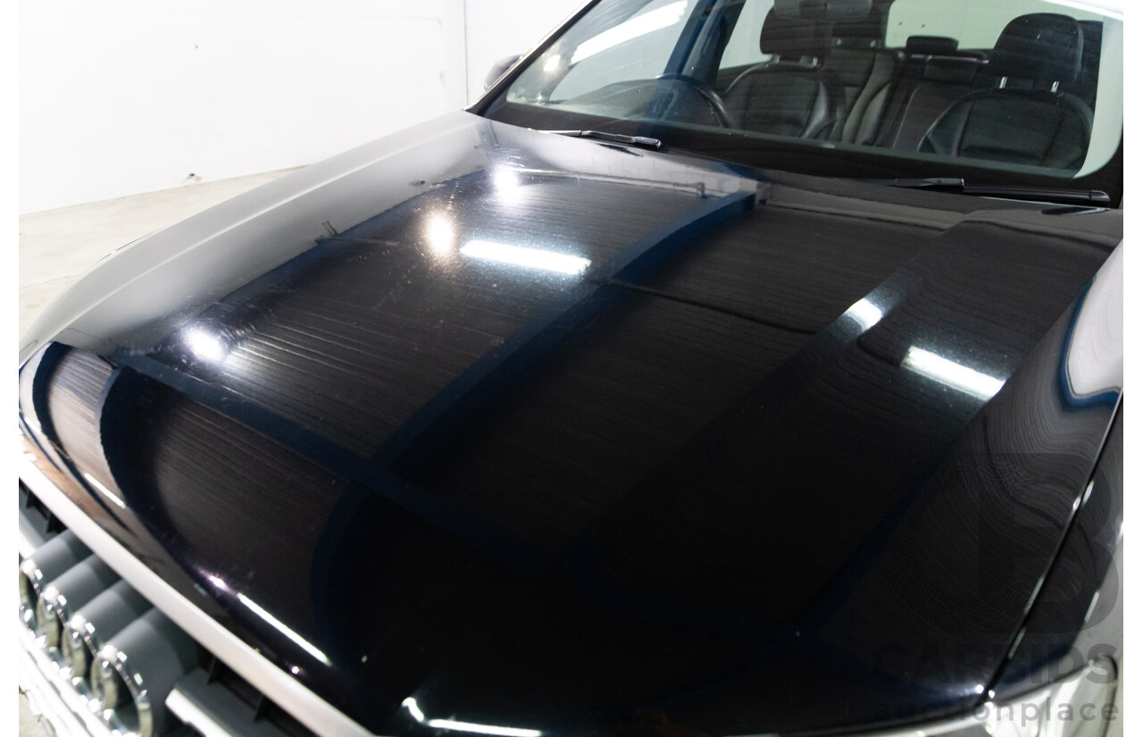 08/2017 Audi Q7 3.0 TDI Quattro (160kW AWD) 4M MY17 4d Wagon Orca Black Metallic Turbo Diesel V6 3.0L