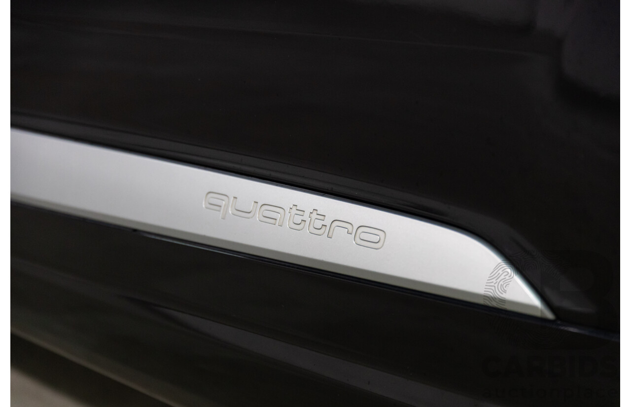 08/2017 Audi Q7 3.0 TDI Quattro (160kW AWD) 4M MY17 4d Wagon Orca Black Metallic Turbo Diesel V6 3.0L