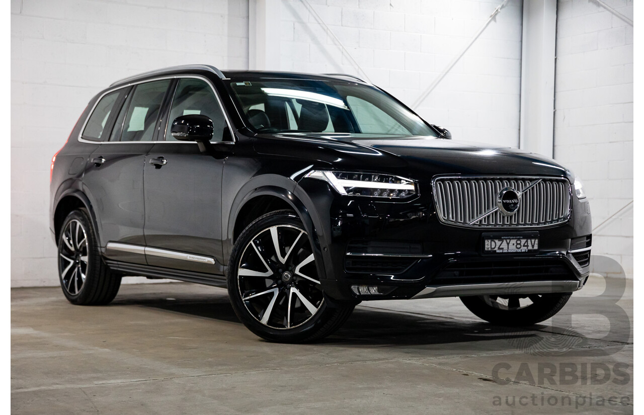 08/2018 Volvo XC90 T6 Inscription (AWD) 256 MY19 4d Wagon Onyx Black Twincharged 2.0L