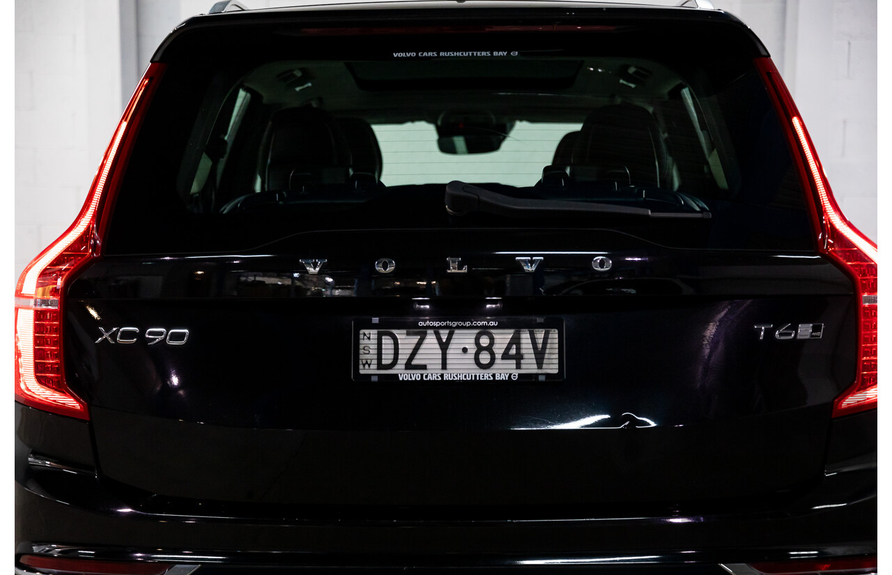 08/2018 Volvo XC90 T6 Inscription (AWD) 256 MY19 4d Wagon Onyx Black Twincharged 2.0L