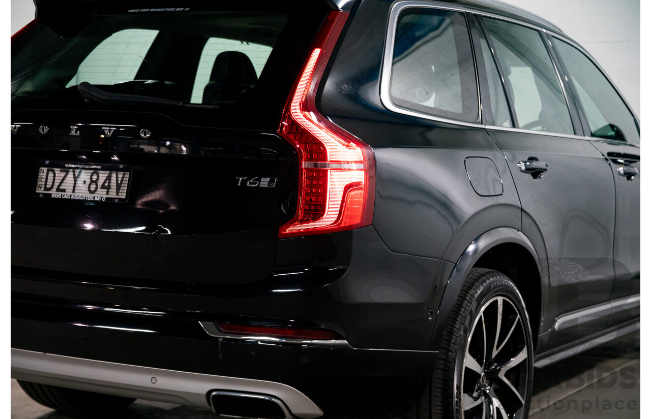 08/2018 Volvo XC90 T6 Inscription (AWD) 256 MY19 4d Wagon Onyx Black Twincharged 2.0L