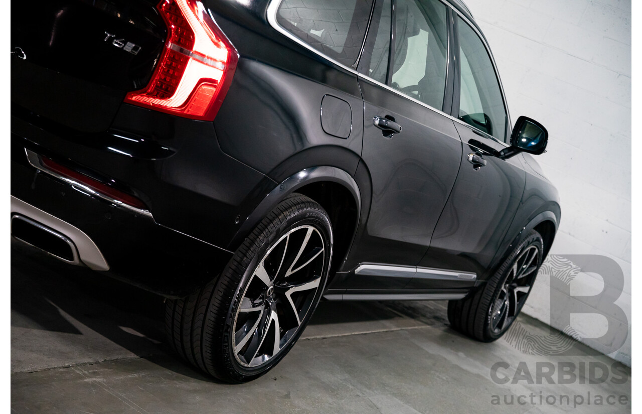 08/2018 Volvo XC90 T6 Inscription (AWD) 256 MY19 4d Wagon Onyx Black Twincharged 2.0L
