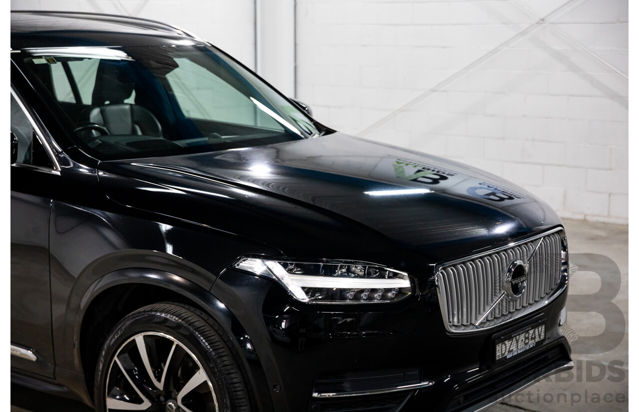 08/2018 Volvo XC90 T6 Inscription (AWD) 256 MY19 4d Wagon Onyx Black Twincharged 2.0L