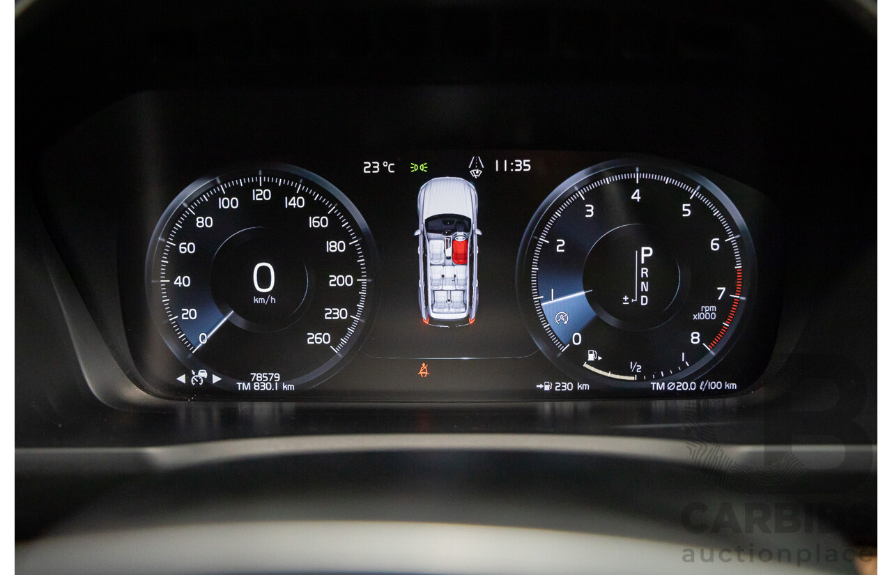 08/2018 Volvo XC90 T6 Inscription (AWD) 256 MY19 4d Wagon Onyx Black Twincharged 2.0L