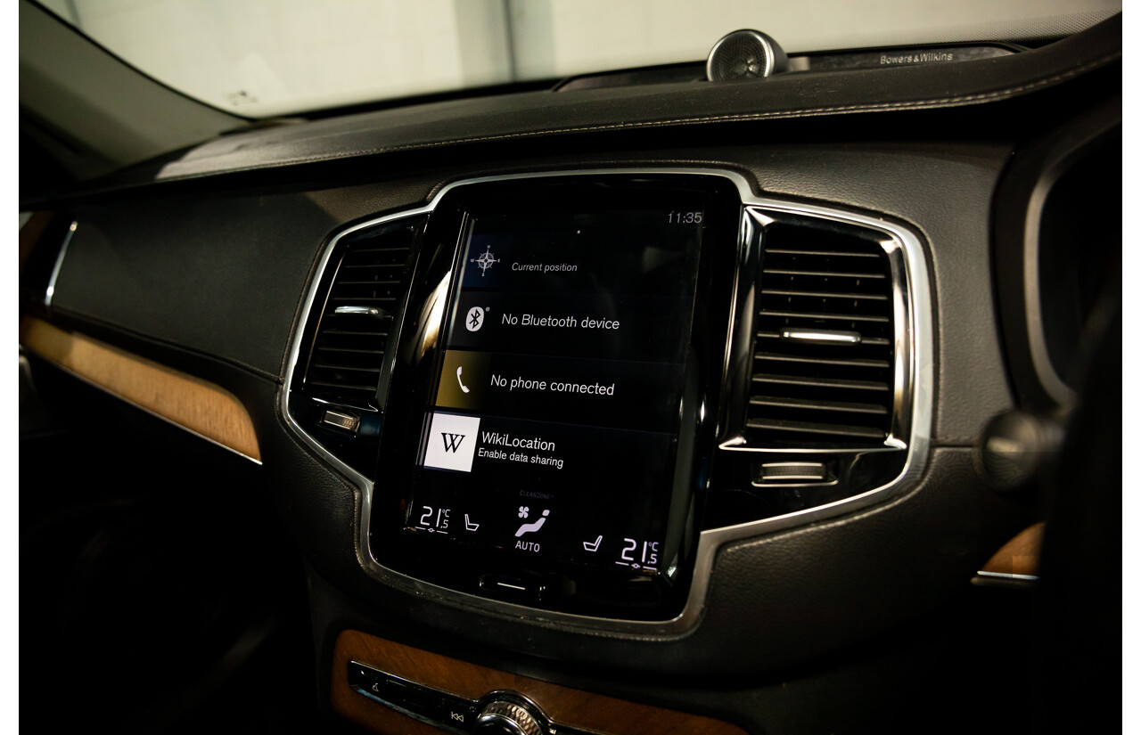 08/2018 Volvo XC90 T6 Inscription (AWD) 256 MY19 4d Wagon Onyx Black Twincharged 2.0L