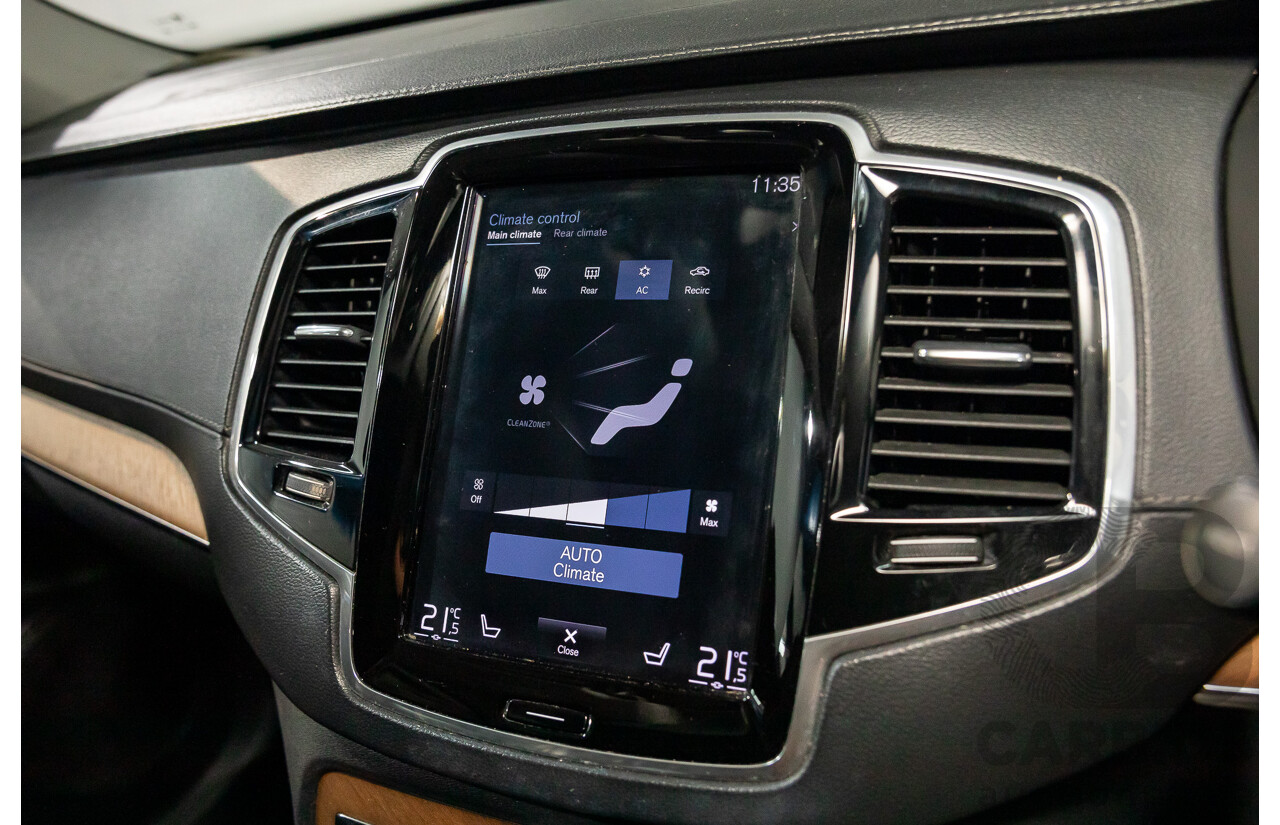 08/2018 Volvo XC90 T6 Inscription (AWD) 256 MY19 4d Wagon Onyx Black Twincharged 2.0L