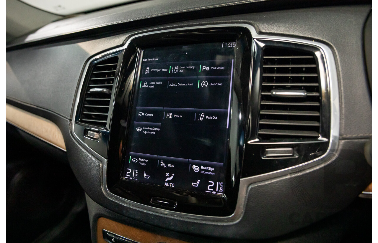 08/2018 Volvo XC90 T6 Inscription (AWD) 256 MY19 4d Wagon Onyx Black Twincharged 2.0L