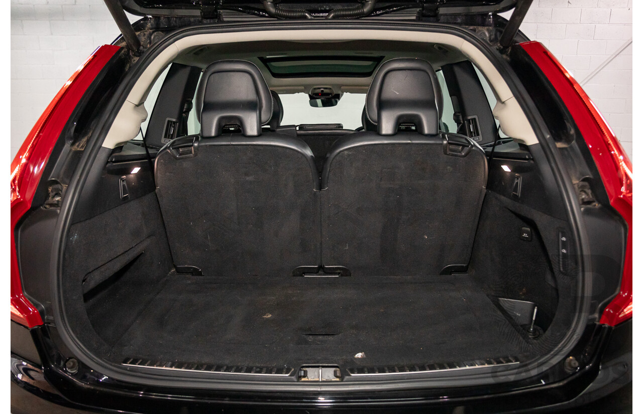 08/2018 Volvo XC90 T6 Inscription (AWD) 256 MY19 4d Wagon Onyx Black Twincharged 2.0L