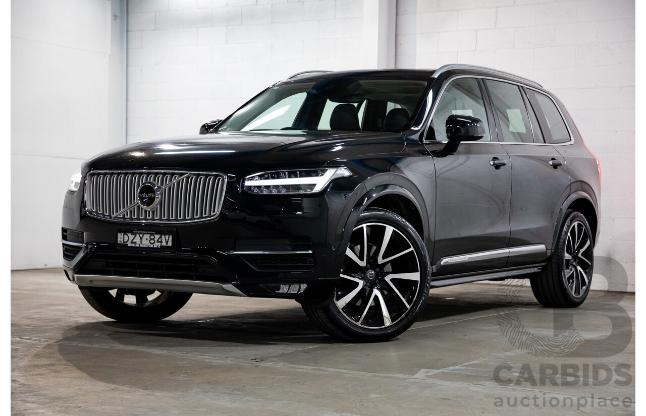 08/2018 Volvo XC90 T6 Inscription (AWD) 256 MY19 4d Wagon Onyx Black Twincharged 2.0L