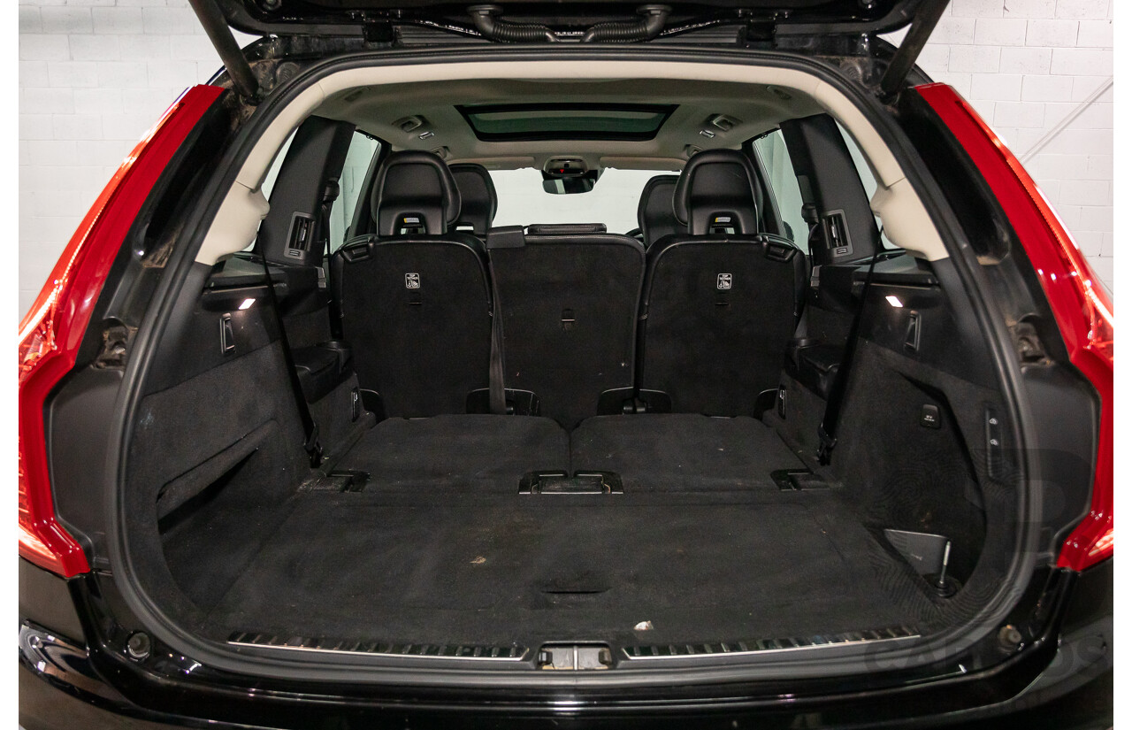 08/2018 Volvo XC90 T6 Inscription (AWD) 256 MY19 4d Wagon Onyx Black Twincharged 2.0L