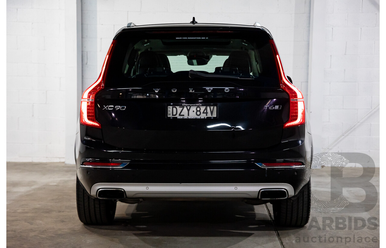 08/2018 Volvo XC90 T6 Inscription (AWD) 256 MY19 4d Wagon Onyx Black Twincharged 2.0L