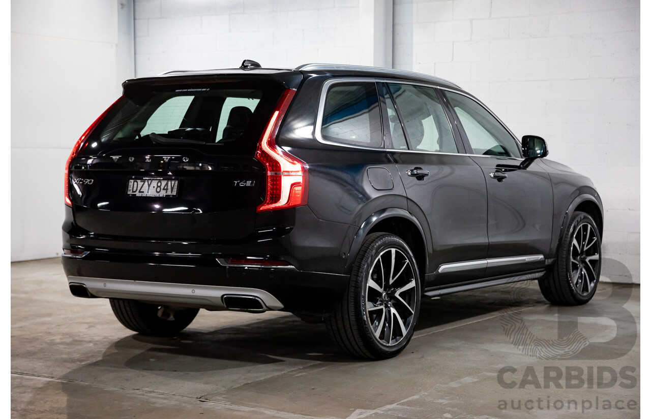 08/2018 Volvo XC90 T6 Inscription (AWD) 256 MY19 4d Wagon Onyx Black Twincharged 2.0L