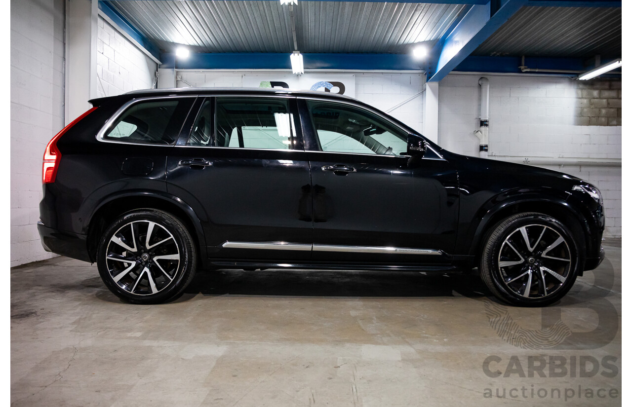 08/2018 Volvo XC90 T6 Inscription (AWD) 256 MY19 4d Wagon Onyx Black Twincharged 2.0L