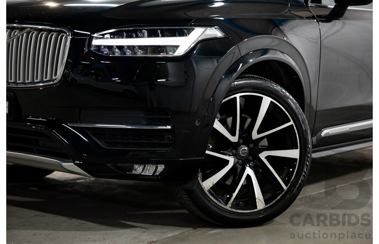 08/2018 Volvo XC90 T6 Inscription (AWD) 256 MY19 4d Wagon Onyx Black Twincharged 2.0L