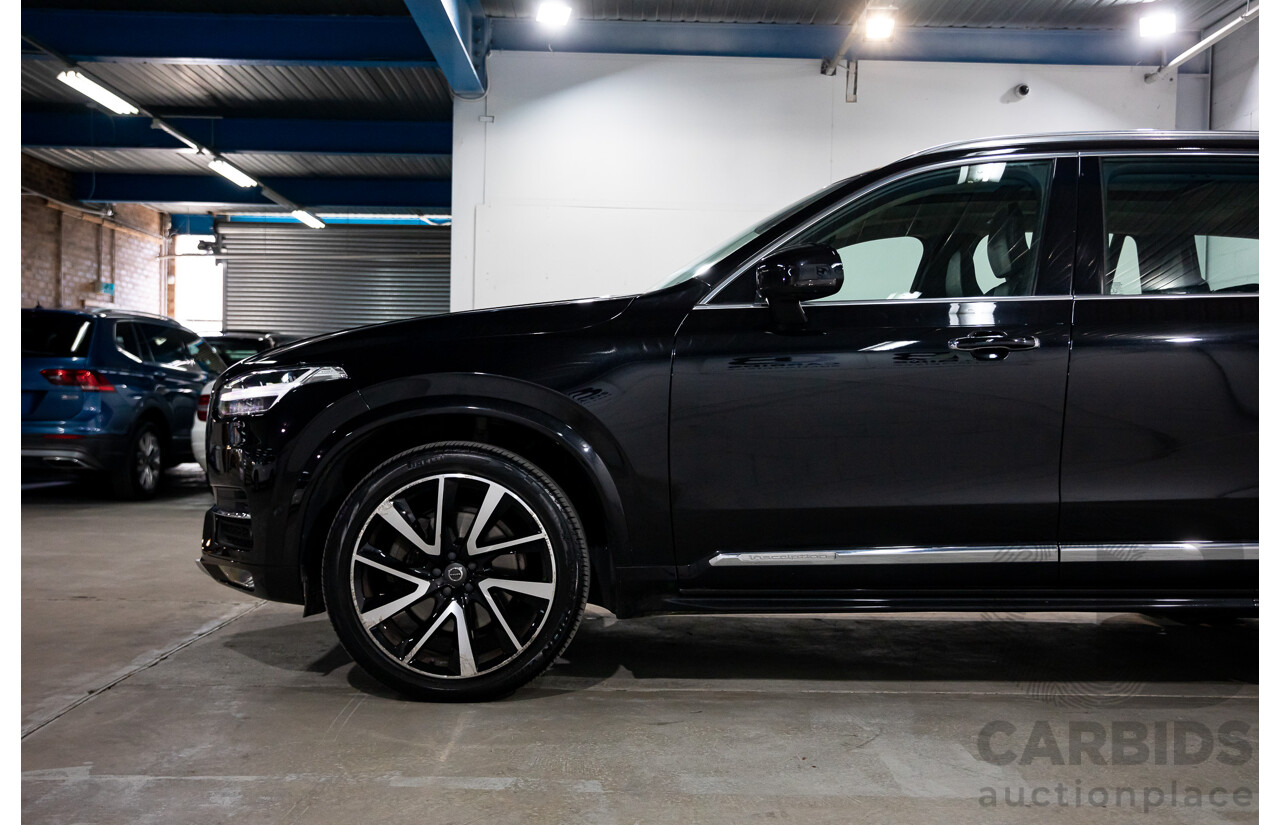 08/2018 Volvo XC90 T6 Inscription (AWD) 256 MY19 4d Wagon Onyx Black Twincharged 2.0L