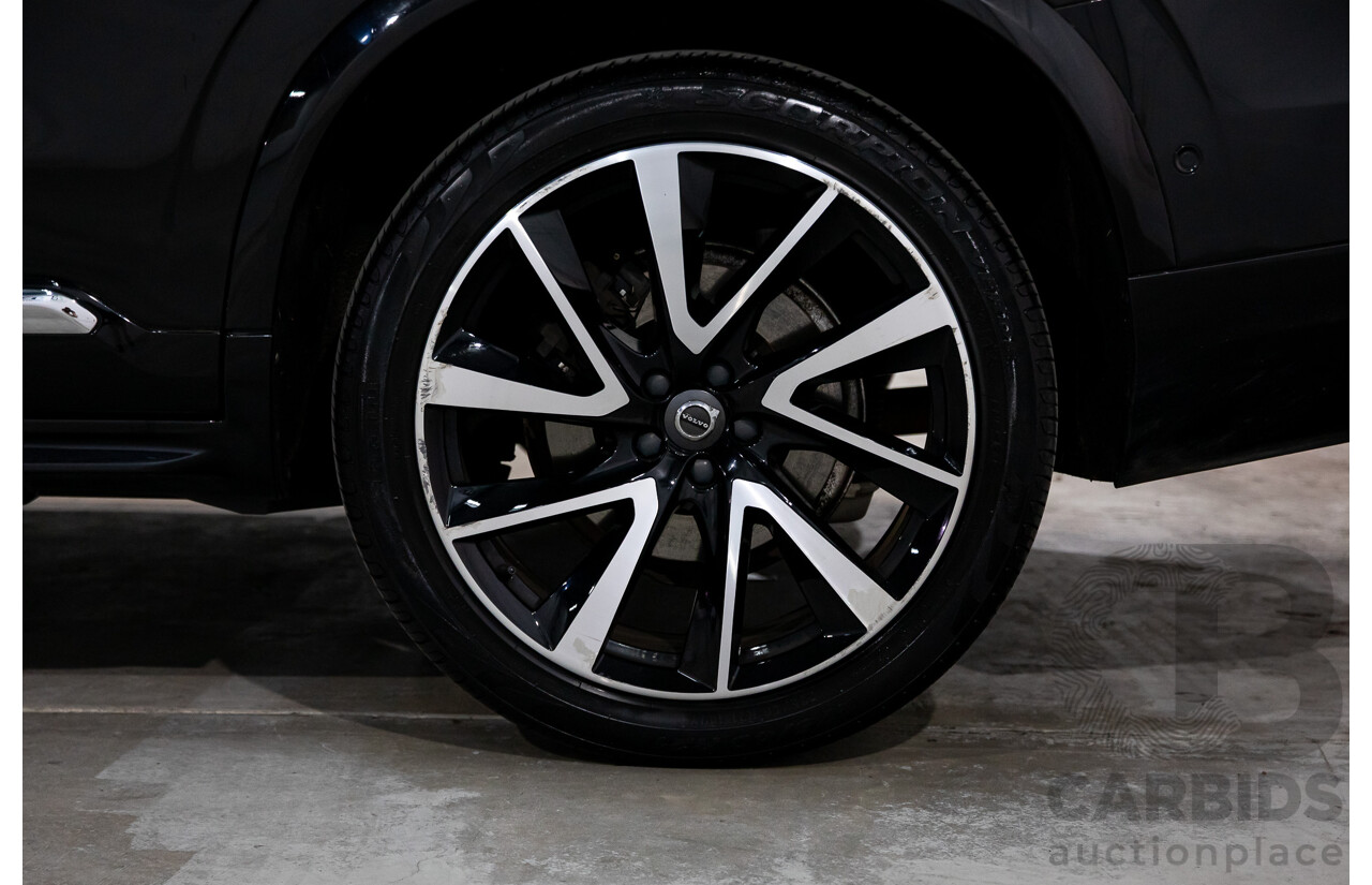 08/2018 Volvo XC90 T6 Inscription (AWD) 256 MY19 4d Wagon Onyx Black Twincharged 2.0L