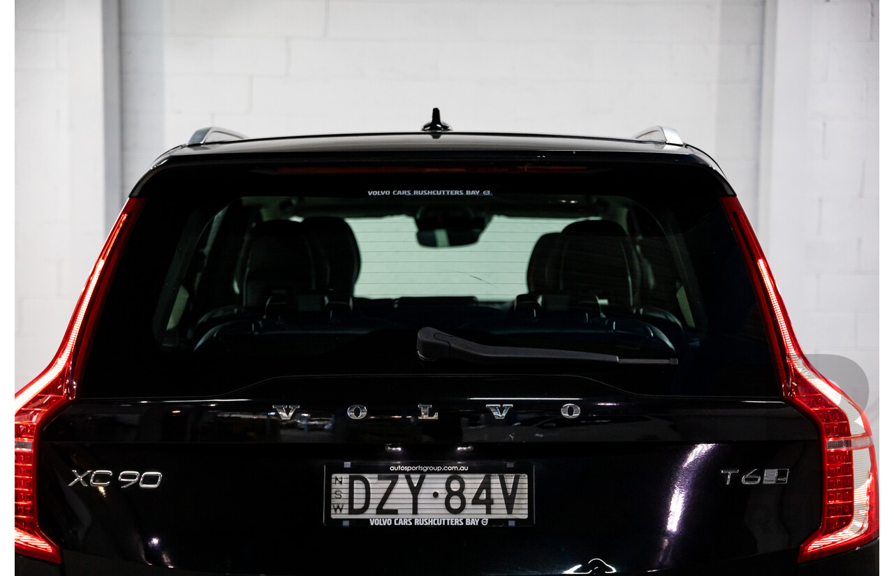 08/2018 Volvo XC90 T6 Inscription (AWD) 256 MY19 4d Wagon Onyx Black Twincharged 2.0L